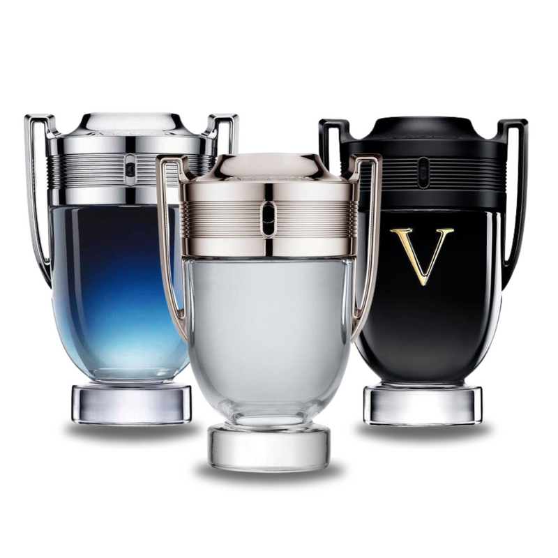 Coffret de 3 parfums: Paco Rabanne: INVICTUS LEGEND, INVICTUS e INVICTUS VICTORY 100ml